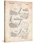 Golf Club, Club Head Patent-Cole Borders-Stretched Canvas