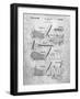 Golf Club, Club Head Patent-Cole Borders-Framed Art Print