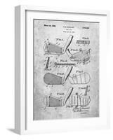 Golf Club, Club Head Patent-Cole Borders-Framed Art Print