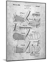 Golf Club, Club Head Patent-Cole Borders-Mounted Art Print