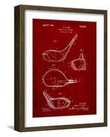 Golf Club Driver Patent-Cole Borders-Framed Art Print