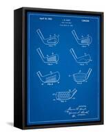 Golf Club Head Patent-Cole Borders-Framed Stretched Canvas