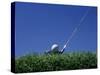 Golf Club Lined Up with Golf Ball on Tee-Mitch Diamond-Stretched Canvas