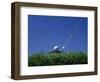 Golf Club Lined Up with Golf Ball on Tee-Mitch Diamond-Framed Photographic Print