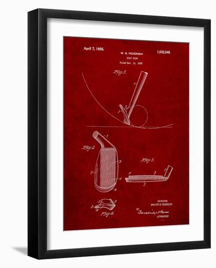 Golf Club Patent-Cole Borders-Framed Art Print