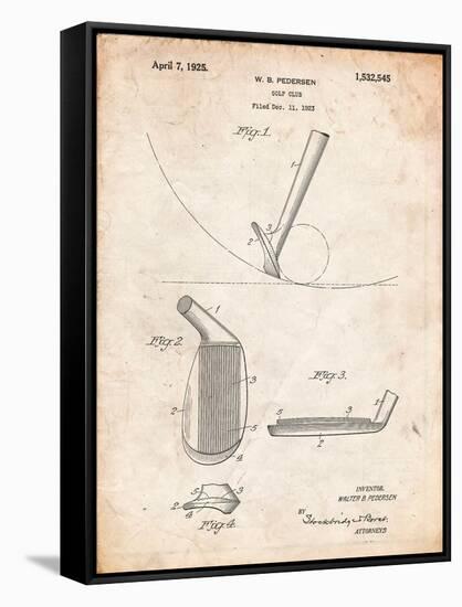 Golf Club Patent-Cole Borders-Framed Stretched Canvas