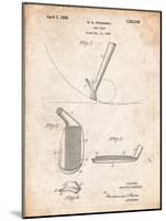Golf Club Patent-Cole Borders-Mounted Art Print