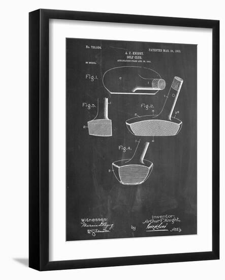Golf Club Putter Patent-null-Framed Art Print