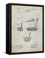 Golf Club Putter Patent-Cole Borders-Framed Stretched Canvas