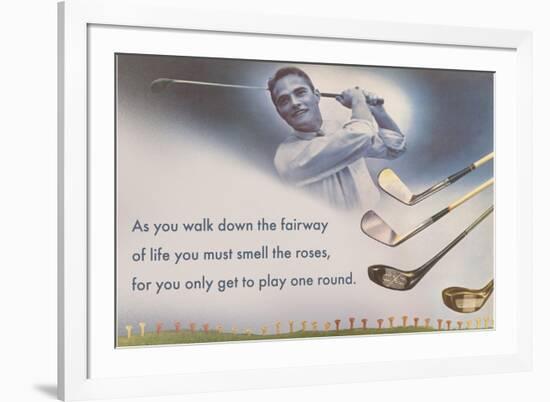 Golf Clubs and Adage-null-Framed Premium Giclee Print