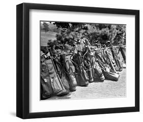 Golf Clubs at the Course-null-Framed Giclee Print