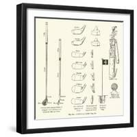 Golf Clubs, Caddie Bag, Etc-null-Framed Giclee Print