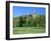 Golf Course and Castell Coch, Tongwynlais, Near Cardiff, Wales-Peter Thompson-Framed Premium Photographic Print