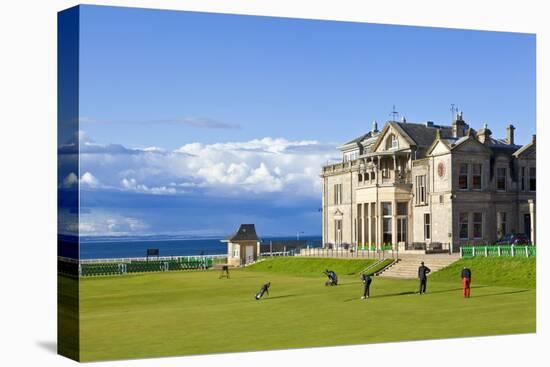 Golf Course and Club House-Neale Clark-Stretched Canvas