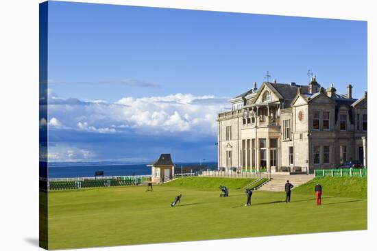 Golf Course and Club House-Neale Clark-Stretched Canvas