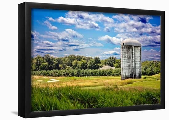 Golf Course and Silo Upstate NY-null-Framed Poster