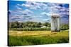 Golf Course and Silo Upstate NY-null-Stretched Canvas