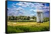 Golf Course and Silo Upstate NY-null-Framed Stretched Canvas