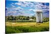 Golf Course and Silo Upstate NY-null-Stretched Canvas