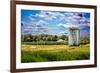 Golf Course and Silo Upstate NY-null-Framed Photo