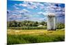 Golf Course and Silo Upstate NY-null-Mounted Photo