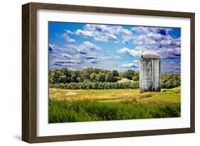 Golf Course and Silo Upstate NY-null-Framed Photo