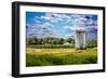 Golf Course and Silo Upstate NY-null-Framed Photo