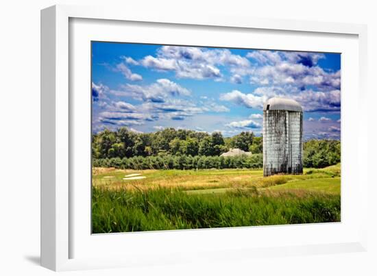 Golf Course and Silo Upstate NY-null-Framed Photo