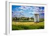 Golf Course and Silo Upstate NY-null-Framed Photo