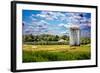 Golf Course and Silo Upstate NY-null-Framed Photo