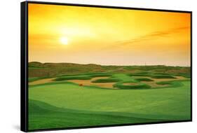 Golf Course at Dusk, Harborside International Golf Center, Chicago, Cook County, Illinois, USA-null-Framed Stretched Canvas