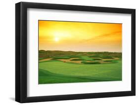 Golf Course at Dusk, Harborside International Golf Center, Chicago, Cook County, Illinois, USA-null-Framed Photographic Print