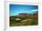 Golf Course at Foot of Mountain Range Scottsdale Arizona-null-Framed Photo