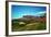 Golf Course at Foot of Mountain Range Scottsdale Arizona-null-Framed Photo