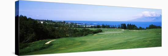 Golf Course at the Oceanside, Kapalua Golf Course, Maui, Hawaii, USA-null-Stretched Canvas