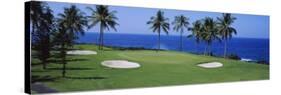 Golf Course at the Oceanside, Kona Country Club Ocean Course, Kailua Kona, Hawaii, USA-null-Stretched Canvas