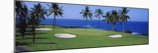 Golf Course at the Oceanside, Kona Country Club Ocean Course, Kailua Kona, Hawaii, USA-null-Mounted Photographic Print