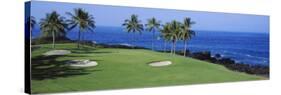 Golf Course at the Oceanside, Kona Country Club Ocean Course, Kailua Kona, Hawaii, USA-null-Stretched Canvas