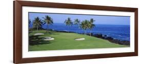 Golf Course at the Oceanside, Kona Country Club Ocean Course, Kailua Kona, Hawaii, USA-null-Framed Photographic Print