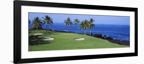 Golf Course at the Oceanside, Kona Country Club Ocean Course, Kailua Kona, Hawaii, USA-null-Framed Photographic Print