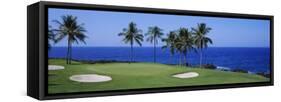 Golf Course at the Oceanside, Kona Country Club Ocean Course, Kailua Kona, Hawaii, USA-null-Framed Stretched Canvas