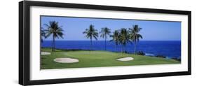 Golf Course at the Oceanside, Kona Country Club Ocean Course, Kailua Kona, Hawaii, USA-null-Framed Photographic Print