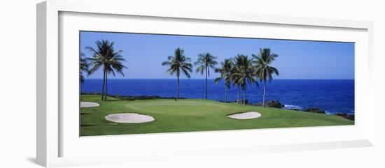 Golf Course at the Oceanside, Kona Country Club Ocean Course, Kailua Kona, Hawaii, USA-null-Framed Photographic Print