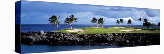 Golf Course at the Seaside, Hawaii, USA-null-Stretched Canvas