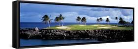 Golf Course at the Seaside, Hawaii, USA-null-Framed Stretched Canvas