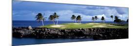 Golf Course at the Seaside, Hawaii, USA-null-Mounted Photographic Print