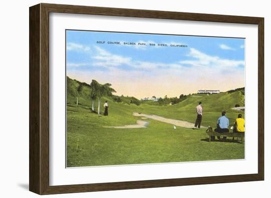 Golf Course, Balboa Park, San Diego, California-null-Framed Art Print