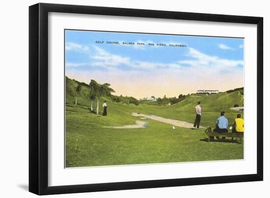 Golf Course, Balboa Park, San Diego, California-null-Framed Art Print