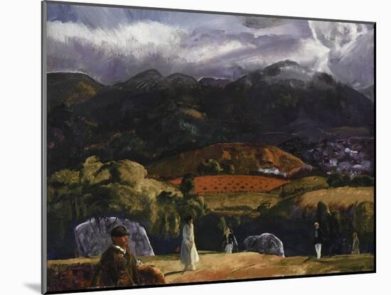 Golf Course, California, 1917-George Wesley Bellows-Mounted Giclee Print