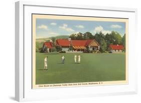 Golf Course, Chenango, Binghamton, New York-null-Framed Art Print